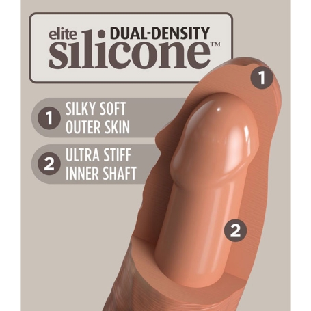 Фаллос King Cock 7" Silicone Dual Density