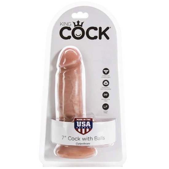 Фаллос King Cock 7&quot; with Balls