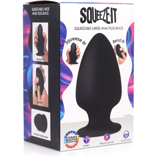 Пробка мягкая Squeezable Anal Plug
