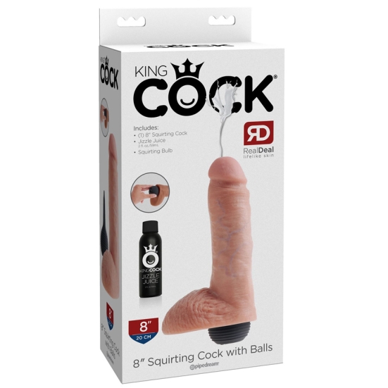 Фаллос King Cock 8&quot; Squirting